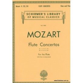 Mozart Flute Concertos No. 1 in G (K313) No. 2 in D (K314) Pno acc (Schirmer)